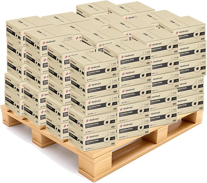 Dealmed Abdominal Combine Pads 8"x10" (8,640-Pallet) Sterile Individually Wrapped, ABD Pads, Absorbent, Non Adherent for Wound Care, Drainage, First Aid, (24/Box; 15/Case; 24/Pallet)