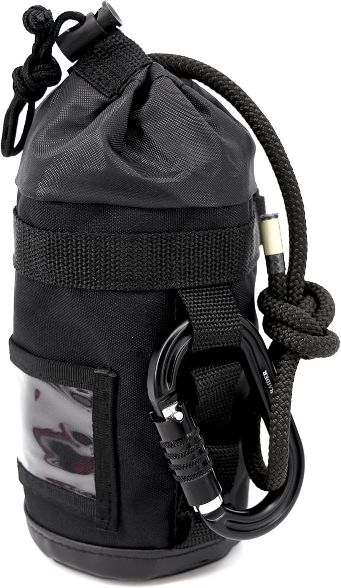 Lightning X Fire Rescue Personal Escape Rope Bag Bail Out Kit w/ 40' x 8mm Rope & Carabiner NFPA