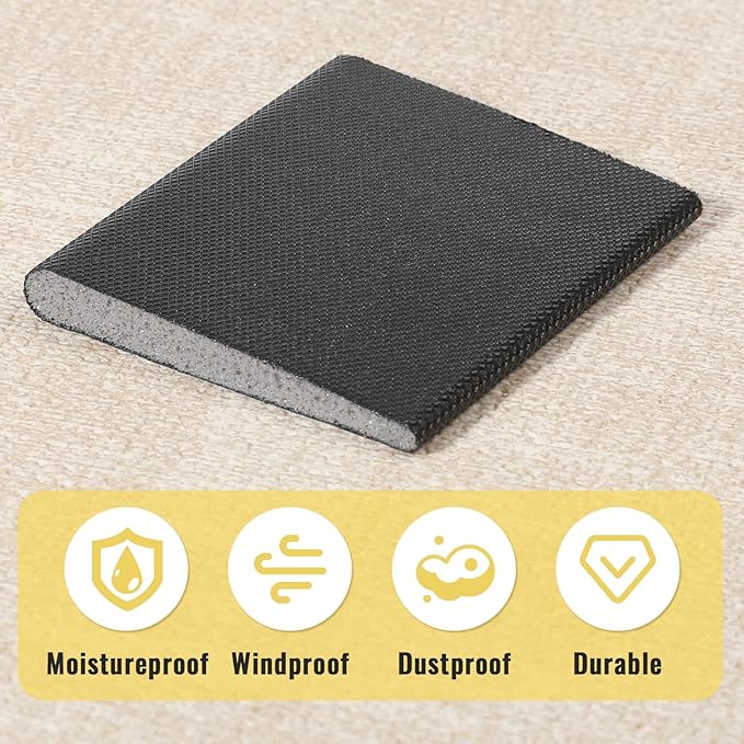 20 Pcs Door Corner Seals, Door Weather Stripping Doors Seal Strip Wedge Draft Plugs, Stripping Draft Stopper for Weather Protection Isolation of Noise