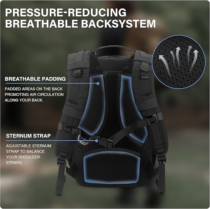 Mardingtop Military Tactical Backpack for Men 20L Molle Rucksack EDC Daypack for Hiking,Travel,Camping, Hunting