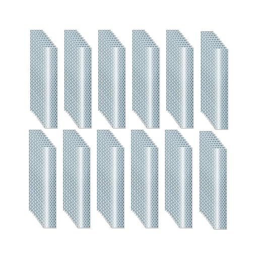 Glow in The Dark Reflective Stickers 1 inch X 6 inch for Car, High Visibility Warning Safety Reflective Strips (120 Pcs)