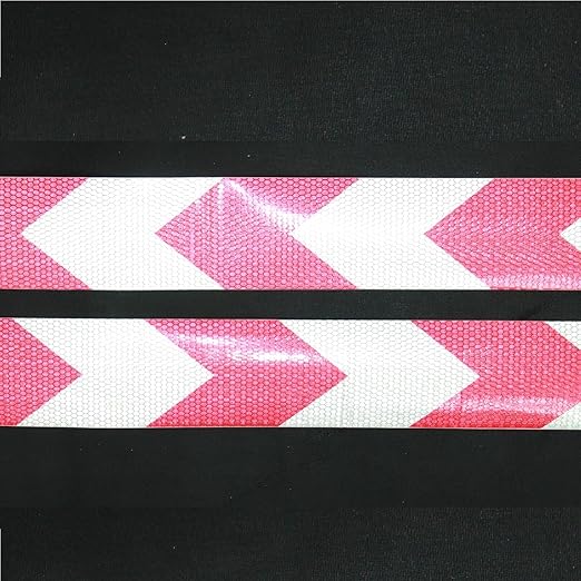 Reflective Tape Red White 3 Inch x 168 Feet, Outdoor Waterproof Conspicuity Strong Adhesive Reflector for Vehicles Trailers