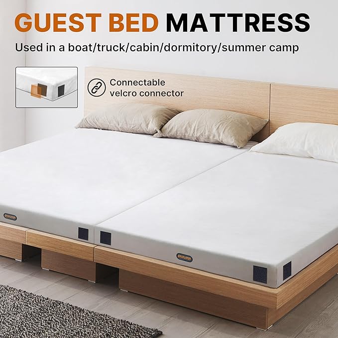 Floor Memory Foam Car Camping Bed Glamping Roll Up Futon Mattress, Japanese Floor Sleeping Mat Camp Cot Mattress Pad Travel Guest Side Sleepers [Cot: 72 * 24 * 3'']