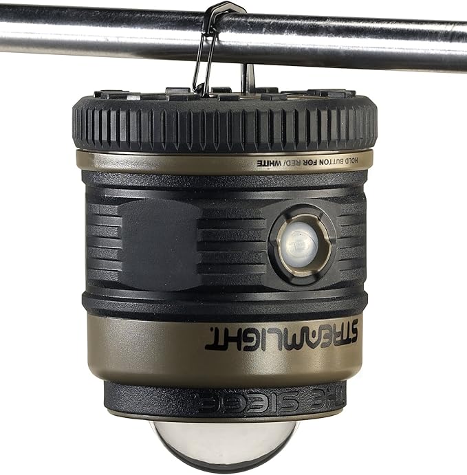 Streamlight 44931 Siege 540-Lumen Compact LED Camping Lantern with 360° Lighting for Power Outages, Hurricanes, and Emergencies, Coyote
