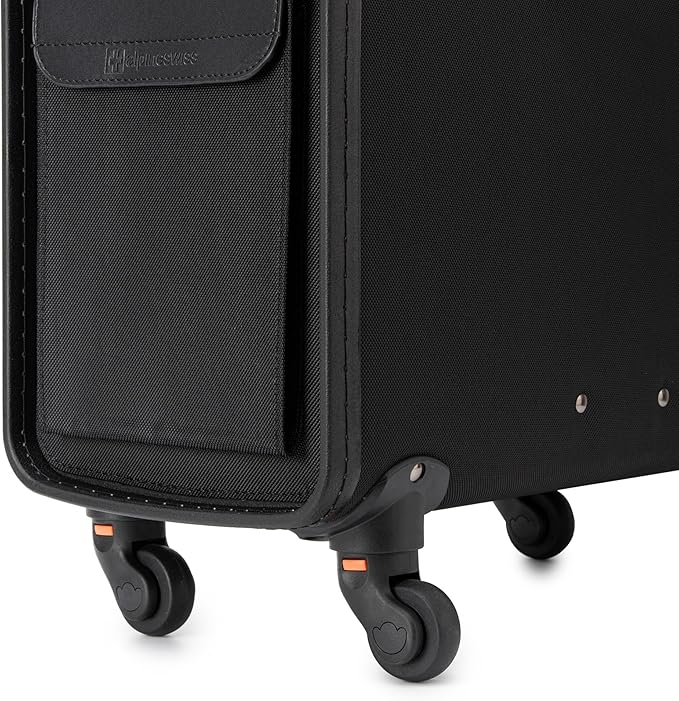 Alpine Swiss Wheeled Briefcase | Rolling Briefcase Locking Telescopic Handle 4 Replaceable Wheels | Pilot Lawyer Litigator Attache Case | 17” Laptop Compartment | Dual Combo Locks | Organizer Pockets