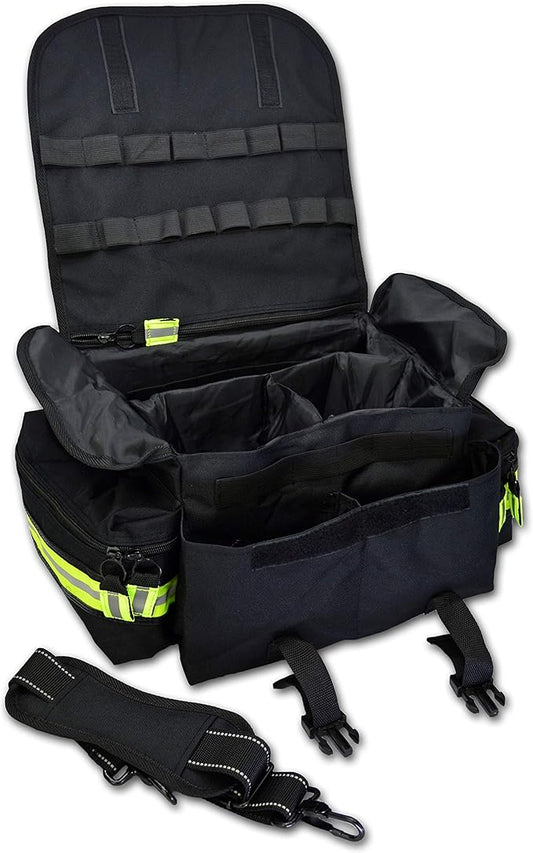 Lightning X Products Small EMT Medic First Responder Trauma EMS Jump Bag With Dividers - Stealth Black