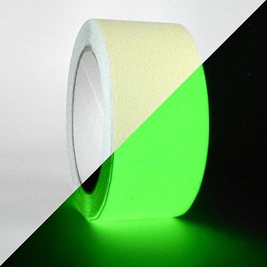 GGR Supplies T.R.U. NST-20 Non-Skid Tape 60 ft. Length Safety Way 60 Grit Anti Slip Traction Tape 32 Mil No Slip (4 in. x 60 ft. (100mm Wide), Luminous)