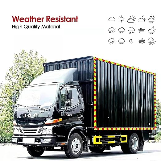 Reflective Tape 4 inch X 166 feet, Outdoor Waterproof Hazard Conspicuity Safety Warning Industrial Marking Tape