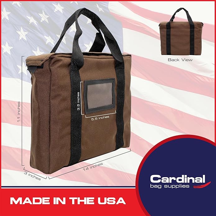 Fire Resistant and Water Repellent Briefcase Document Bag 14 x 11 x 3 Inch
