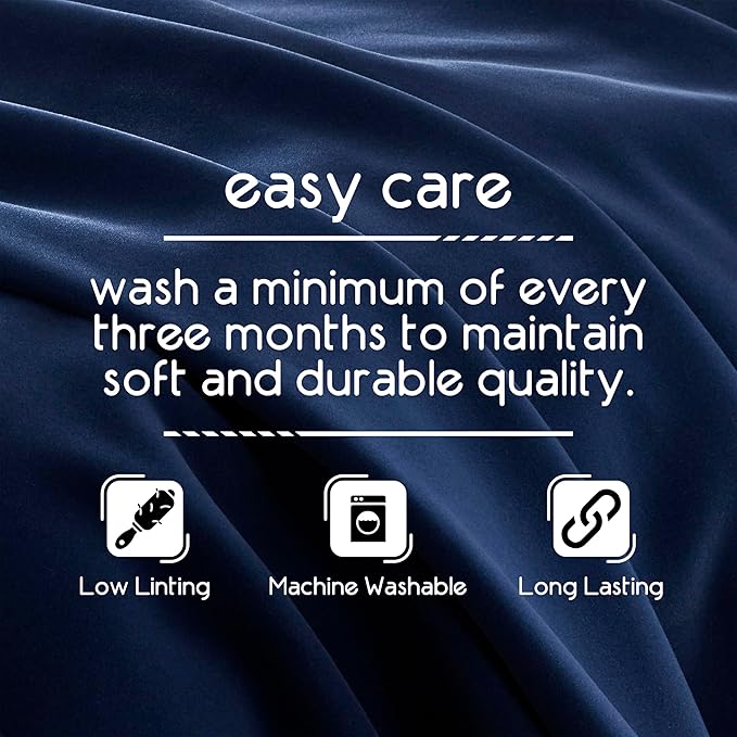 Full/Queen Snuggle-Ready Throw Blanket | Durable Machine Washable Pet Friendly | All-Season Comfort | Layering Bed Sofa Blanket | Cozy Navy