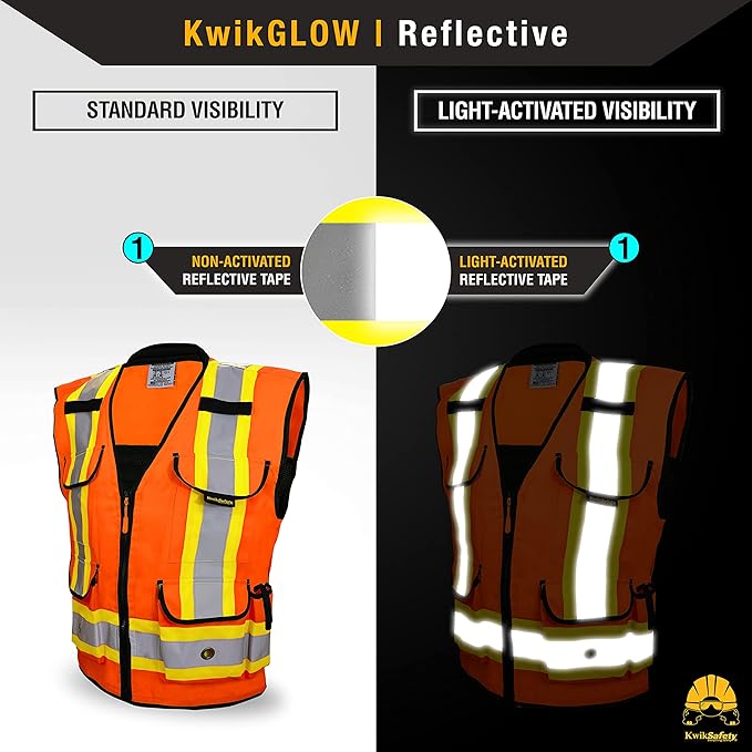 KwikSafety - Charlotte, NC - GODFATHER Safety Vest [CUSHIONED COLLAR + TABLET POCKET] ANSI OSHA