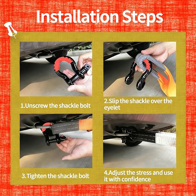Heavy Duty Tow Strap Recovery Kit, 3" x 20'ft Tree Saver Winch Strap + 2 x3/4" D Ring Shackles + Storage Bag, Off Road Towing Strap Kit for Truck/SUV/ATV/RV