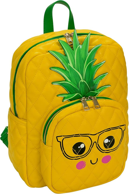 Kawaii Pineapple Backpack Purse | Women and Kids Fashion Backpack Purse | Faux Leather