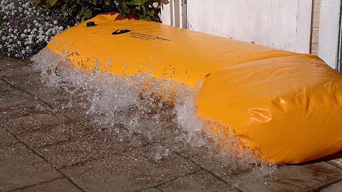 Watershed Innovations Best Sandbag Alternative - HydraBarrier Supreme 6 Foot Length 12 Inch Height - Water Diversion Tube - Light, Re-usable, & Eco-Friendly Flood Barrier (Single Unit)