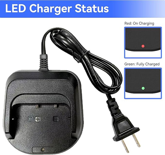 SAMCOM FPCN10A Charging Base, Compatible with FPCN10A FPCN10A-RPO FPCN20A Walkie-Talkie and Separate 3000mAh Battery, Desktop Charger, U.S. Plugs, Indicator Light,1 Pcs (Radios Not Include)