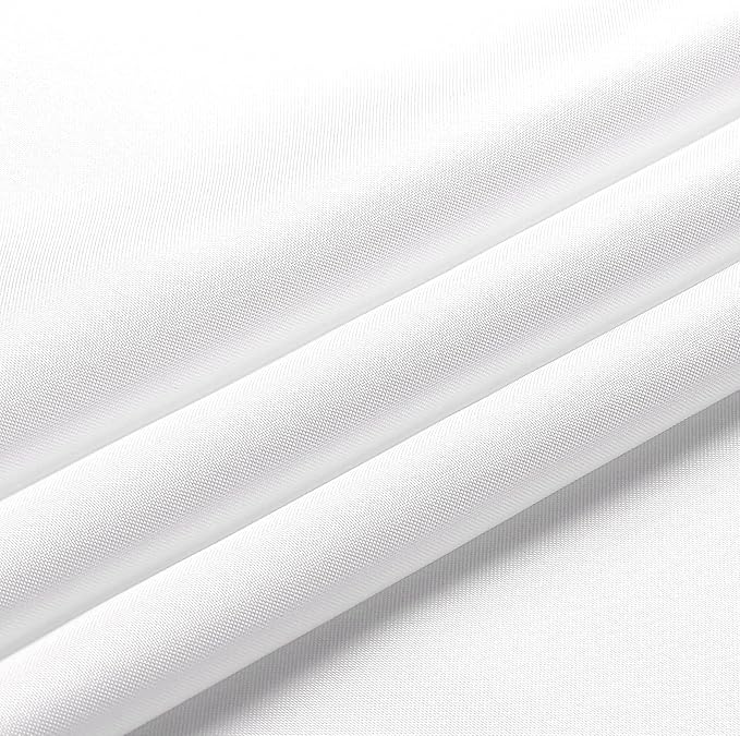 Wewoch White Rectangle Tablecloth Water Resistant Washable Polyester Table Cloth for Dining,Kitchen, Parties Weddings and Outdoor Use 60 Inch by 120 Inch
