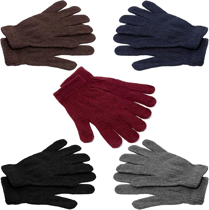 Moda West 72-Pack Gloves, Scarves, and Beanies - Bulk 24 Glove Pairs, 24 Scarves, 24 Beanies - Bulk Supplies for Cold Weather, Emergencies, Homeless, Charity
