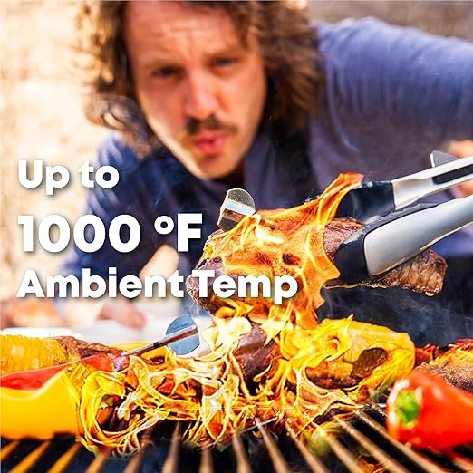ChefsTemp ProTemp 2 Plus Needle Probe Wireless Meat Thermometer with Temperature Controller Unlimited Range Bluetooth & WiFi Enabled Smart Cooking Grilling Smoker BBQ Oven Kitchen (Stand + 1 Probe)