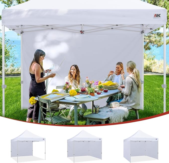 ABCCANOPY Instant Canopy SunWall 10x10 FT, 1 Pack Sidewall Only, No Frame or Top, Sky Blue