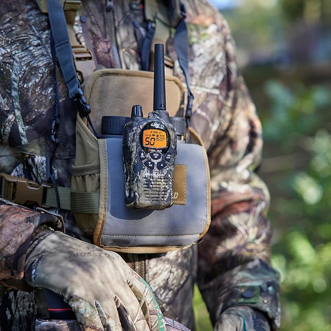 Midland GXT1050VP4 GMRS Two-Way Radio (50-Channel, Long Range, 142 Privacy Codes, SOS, NOAA, Rechargeable Nickle Battery, Mossy Oak Camo, 2-Pack)