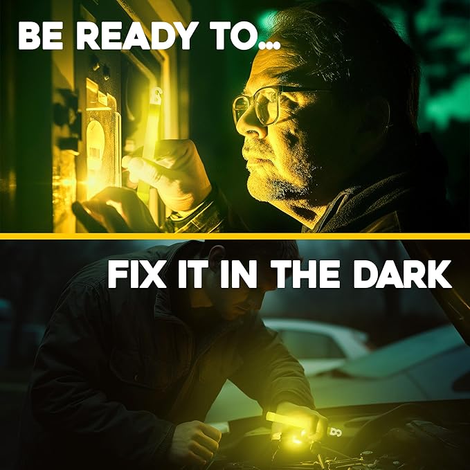 Be Ready - Industrial 12 Hour Illumination Emergency Safety Chemical Light Glow Sticks 12 Pack