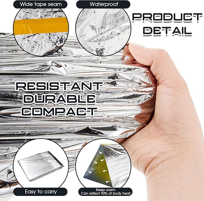 Woanger 4/10/20 Pcs Emergency Tent for Homeless Survival Tents Bulk 2 Person Tube Camping Tents 8 ft x 3 ft Shelter Survival Tent Portable Shelter for Hiking Backpacking Camping Outdoor