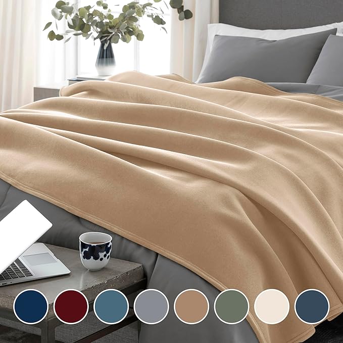 Vellux 1B05555 Orignal Full/Queen Tan Blanket