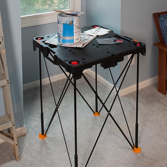 Worx WX066 Sidekick Folding Work Table, Portable All-in-one Work Bench