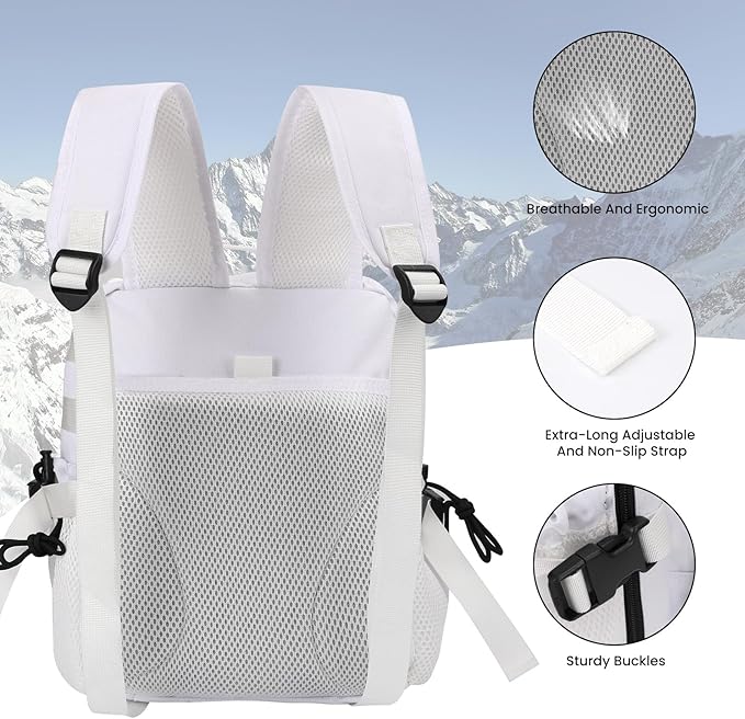 9L Mini Tactical Backpack for Men Women,Small Military Tactical Backpack for Gym,Hiking,Camping,Cycling (White)