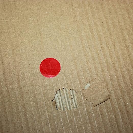Red Reflective Stickers 1-inch Diameter Round Reflector, Outdoor Waterproof High Visibility Warning Adhesive Tape (60 Pcs)