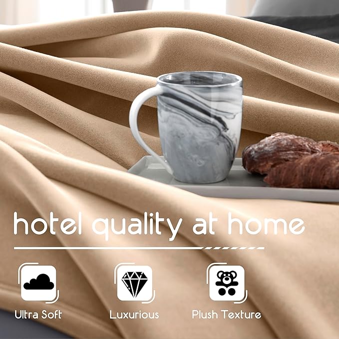 Vellux 1B05555 Orignal Full/Queen Tan Blanket