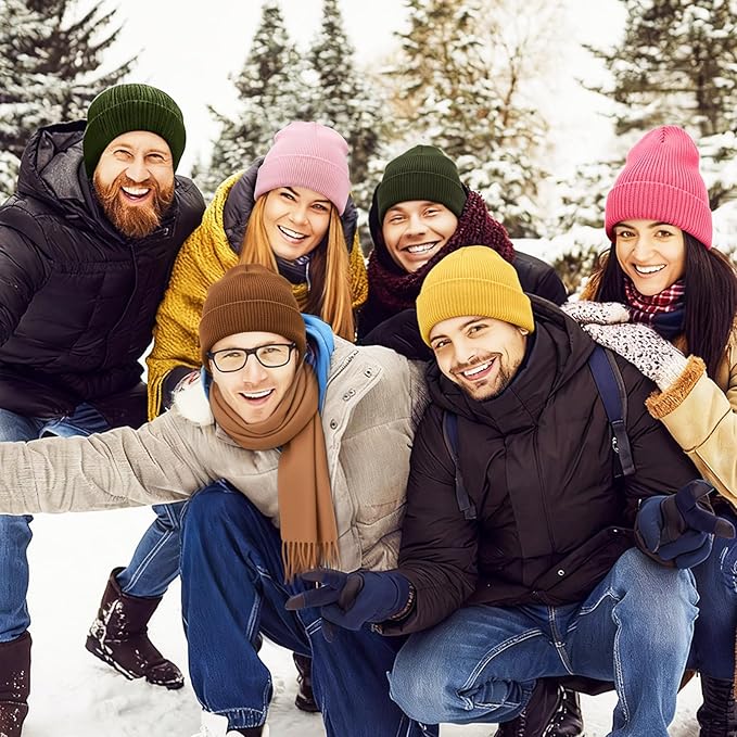 Unittype 300 Pcs Winter Homeless Care Supplies Bulk - Beanies Caps Gloves Scarves Set for Community Charity Church Donation