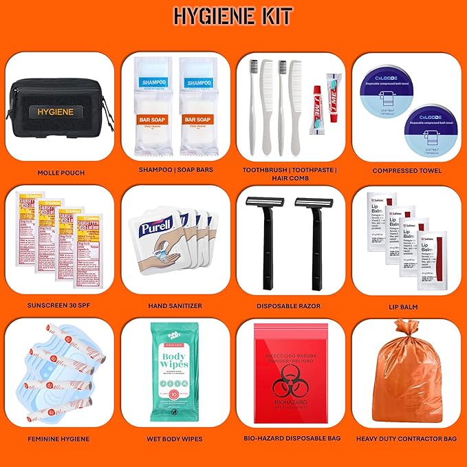 72 Hour Survival Kit - 291 Pieces Survival Gear and Supplies - 45L Go Bag Emergency Backpack, First Aid, Water Filter, Tools, Tent, Camping Essentials, Emergency Preparedness - The Alpha
