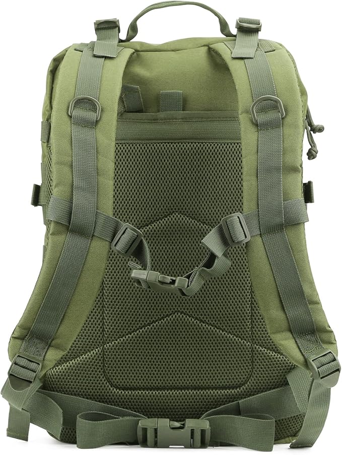 REEBOW GEAR Military Tactical Backpack Large Army 3 Day Assault Pack Molle Bag Army Green