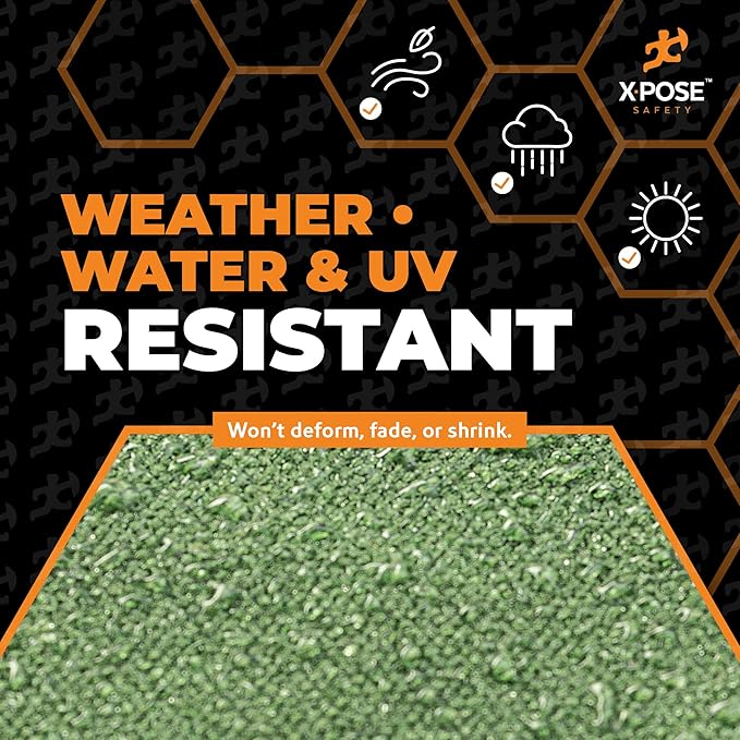 Xpose Safety Canvas Tarp - 10oz Green Canvas Tarps Heavy Duty Water Resistant with Brass Grommets- Multipurpose Outdoor Tarpaulin for Camping, Canopy, Trailer, Equipment Cover 12' x 24'