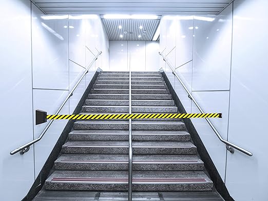 Crowd Control Warehouse - CCW Series WMB-220 Magnetic Wall Mount Retractable Belt Barrier - 15 Foot, Caution Do Not Enter Belt with Black ABS Case, Crowd Control Barriers