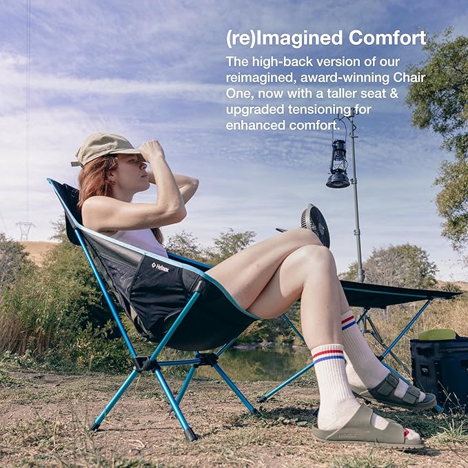 Helinox Chair One Highback (re) High-Performance Camping Chair,2.6lbs, Camping Chairs High Back, Packable, Portable, Camping, Hiking, Travel, Xray Tiger Camo