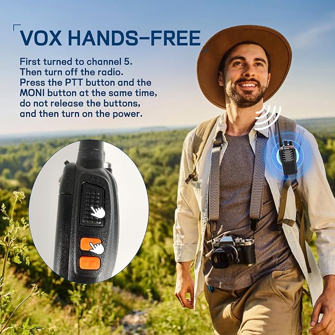 MT-8S Walkie Talkies Long Range for Adults, Radios Walkie Talkies with Conduit Earpiece, Flashlight, 2 Way Radio with Rechargeable Battery, Two Way Radio for Family, Camping, School, Church（10 Pack）