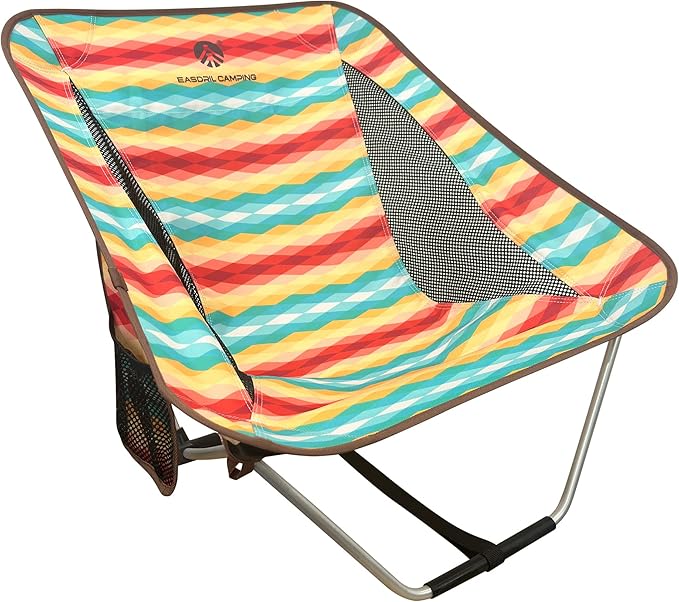 Ultralight Folding Camping Chair Low Lightweight Foldable Camp Chairs with Carry Bag for Hiking, Backpacking, Picnic, Outdoor Concert, Sports Events, Beach
