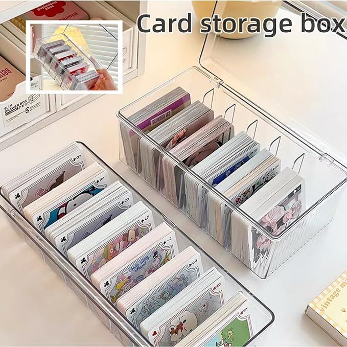 Clear Electronics Organizer Boxes, 6 Capacity Acrylic Charger Organizer with Cover and 1 Plastic Cable Ties for Home and Office