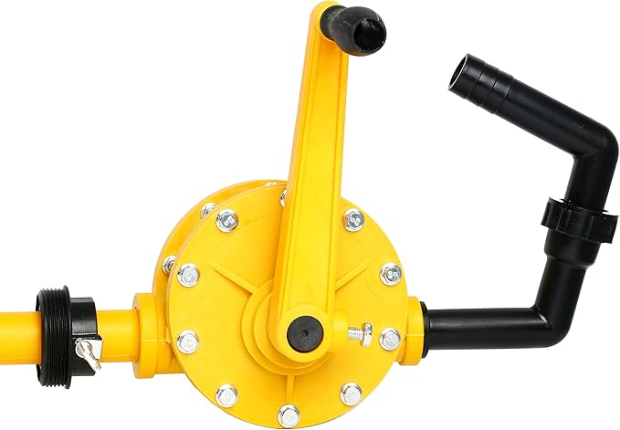 Amarine Made Barrel Pump Plastic Polypropylene Hand Rotary Transfer Drum Pump 300cc(300ml), 70 times/min