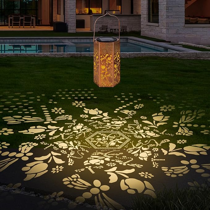 Christmas Gifts for Women Men Mom - Dragonfly Solar Lanterns Outdoor Waterproof - Birthday Gifts, Mothers Day Gifts, Solar Lights Outdoor Garden Decor for Outside, Patio, Yard, Lawn