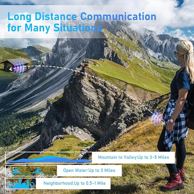 Walkie Talkies for Adults Long Range,Rechargeable Walkie Talkies with 22 FRS Channels,Two Way Radios with LED Flashlight for Hiking Cruises Camping,4 Pack