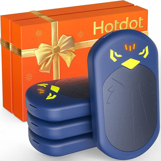 Hotdot Hand Warmers Rechargeable, Heat Levels (104–131°F), Real-Time Temp & Battery Display, Electric Hand Warmers, Fast Heating, Fits in Gloves/Pocket, Gifts for Women & Men