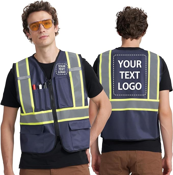 A-KSAFETY Custom High Visibility Reflective Safety Vest with logo