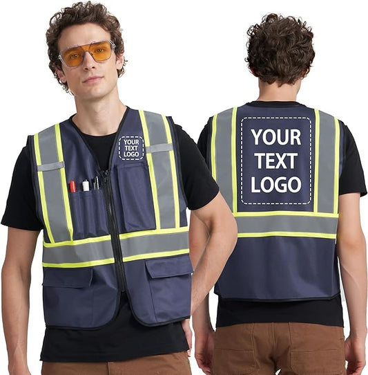 A-KSAFETY Custom High Visibility Reflective Safety Vest with logo