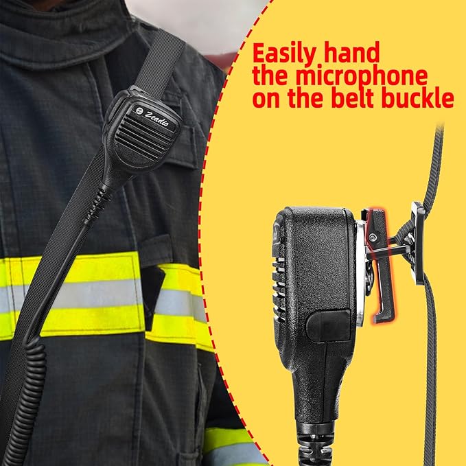 Zeadio Versatile Two-Way Radio Pouch Holster with Detachable Walkie Talkie Strap - Durable Radio Pouch and Holder for Outdoor Activities (ZNC-J, Pack of 12)