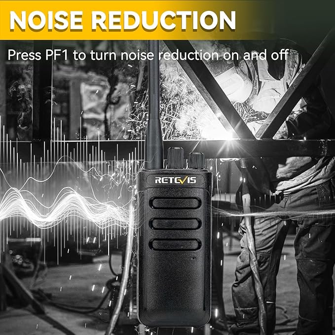 Retevis RB85 2 Way Radios Long Range,Noise Cancelling High Power Walkie Talkies for Adults,16CH 2000mAh Battery,Professional Two Way Radios for Commercial Use School Security (6 Pack)