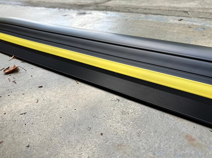 1 ½" High Garage Door Flood Barrier Threshold Kit (20'3") | Flexible PVC | Complete Kit Includes 3 Adhesives | GaraDry