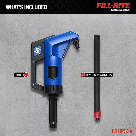 Fill-Rite FRHP32V Hand Operated DEF Transfer Pump - Reduced Foaming - Compatible with DEF, Antifreeze & More - No Power Required